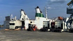 В лиманский порт Оля прибыли томаты из Туркменистана