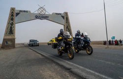 Астраханский мотопробег достиг города Актау Мангистауской области