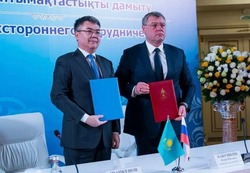 Участники астраханского мотопробега посетили город Атырау Республики Казахстан